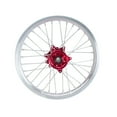 thumbnail image 4 of Tusk Impact Complete Wheel - Rear 18 x 2.15 Silver Rim/Silver Spoke/Red Hub For Honda CRF250X 2004-2009,2012-2013,2015-2017, 4 of 7
