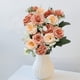 thumbnail image 5 of Peones Flores Artificiales Rosa de Seda Y Ramo de Peones para Decoraciones de Boda Del Hogar, Guía de la Flor de Mano de la Ruta Decoración de la Pared, 5 of 7
