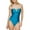 Blue, variant on Women's Swim One Piece Bandeau Bathing Suit Strapless Swimsuit New