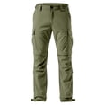 thumbnail image 7 of GrmtClth Mens Convertible Pants Sports Multi Pocket Hiking Pants Outdoor Stretch Cargo Pants Fashion Detachable Shorts Army Green M, 7 of 7