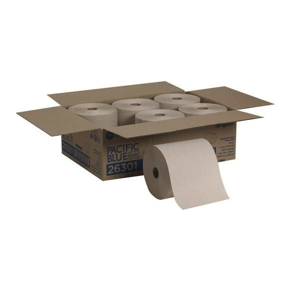 Rollos de toallas de papel Georgia-Pacific Blue Basic, 6 rollos