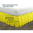 thumbnail image 5 of SGI Bedding 21 Inch Ruffled Bed Skirt | Microfiber Bed Skirt | Fade Resistant, Wrinkle Free, Anti-static, Decorative, Extra Storage Space, Clutter-Free |Olympic Queen, Yellow, 5 of 8
