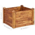 thumbnail image 2 of vidaXL Planter Flower Plant Box for Outdoor Patio Garden Solid Wood Acacia, 2 of 5