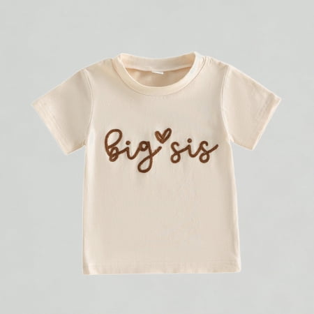 Xijirk Boys T Shirts Casual Short Sleeve Top with Embroidered Letter Design Comfortable Blend for Everyday Wear 3-4 Years