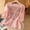 Pink, variant on Retro Embroidered 3/4 Sleeve Boho Tops Linen Shirts for Women 2026 Summer Casual Blouses Loose Tunics Gauze Blouses, 2026 New Limited Time Offer