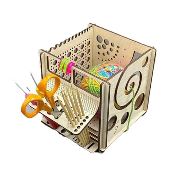 All-In-1 Wooden Yarn Bowl - Yarn Bowl Knitting Bowl, Knitting Bag Yarn Storage, Knitting Bowl for Knitters Great Gift
