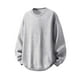 thumbnail image 1 of Blusas y camisas de manga larga con cuello redondo para hombre, estilo casual, de color liso, con cordón ajustable, sudaderas con capucha de manga larga, blusa de poliéster para hombre, 1 of 5