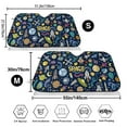 thumbnail image 3 of Balery Colorful Space Print Car Windshield Sun Shade,Windshield Sunshade for Car Pickup Truck SUV Accessories-Small, 3 of 7