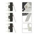 thumbnail image 1 of LOLIPPYY 5 Pcs Long Hinge Lever Switch Black for Audio Devices, 1 of 8