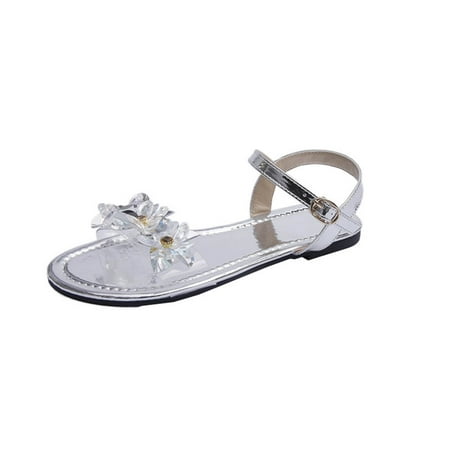 

Women Sandals clearance for Juebong Women s Flat Sandals Dressy Cute Open Toes One Band Ankle Strap Flexible Summer Flat Sandals