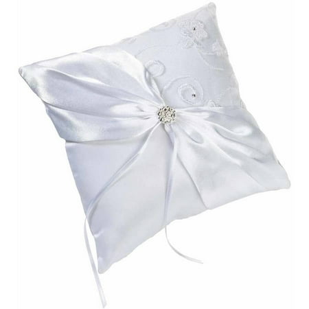Lillian Rose White Lace Ring Bearer Pillow