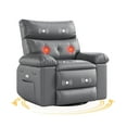 thumbnail image 1 of Garvee 22'' Width Power Recliner Chair, with Electric Rocker Swivel,  Massage and Heating, Gray, 1 of 9