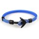 thumbnail image 1 of 019 Nuevas pulseras de ancla de color negro de moda para hombres, amuleto de supervivencia, cuerda C, 7, 1 of 5