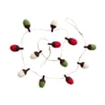 thumbnail image 2 of Mini bolas navideñas con cadena, pequeños colgantes navideños, bolas decorativas navideñas para decoración festiva de bodas, porches y patios 1 metro, 2 of 8