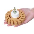 Lightweight And Safe Rubber Eraser Wheel with 1/4'' Drill Adapter For
