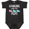 thumbnail image 3 of Inktastic Easter Hanging with My Peeps Pastel Bunnies Boys or Girls Baby Bodysuit, 3 of 5