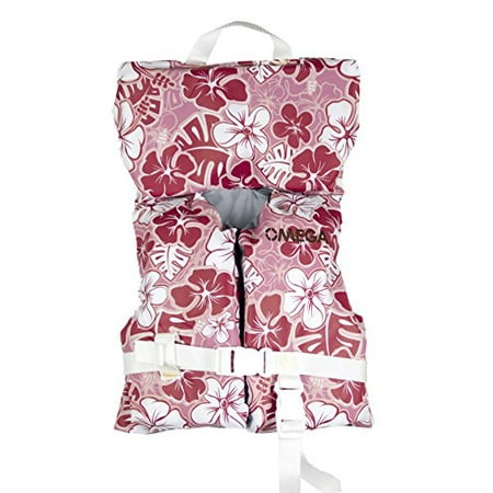 Omega Floral Pink Life Jacket Vest PFD Type II (Infant)