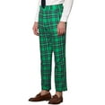 thumbnail image 5 of INSPIRE CHIC Men's Checked Prom Trousers Formal Plaid Suit Pants, 5 of 6
