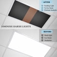 thumbnail image 4 of Black Brown Fluorescent Light Covers, Contemporary Boho Modern Art Magnetic Light Covers for Ceiling Lights, Fluorescent Ceiling Shade Filters for Classroom Bedroom Office 4x2Ft x 4PCS, 4 of 8