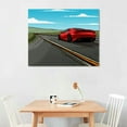 thumbnail image 2 of COMIO  Racing Car Pictures for Living Room Sports Car Canvas Wall Art House Decor Super Car Modern Office, 2 of 4