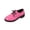 #292-Hot Pink, variant on Wowcloth Women's Plus Size Lace-Up Loafers – Comfortable British Style with Soft Sole and Low Heel for Office and Work Wear
