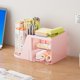 thumbnail image 4 of Organizador de escritorio Marbrasse con 2 cajones que giran 360°, color rosa, 4 of 7