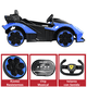 thumbnail image 4 of Montable Eléctrico para Niños Deportivo Lambo Luces Sonido Control Remoto Bluetooth Batería 12v - Azul, 4 of 8