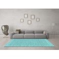 thumbnail image 3 of Ahgly Company Indoor Square Oriental Light Blue Modern Area Rugs, 3' Square, 3 of 4
