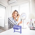 thumbnail image 6 of Acrylic Eyelash Display Holder With 10 Hangers False Lash Display Rack Try On Case Organizer Board for Women Retail Show Personal Exhibition Lilac Lilac, 6 of 9
