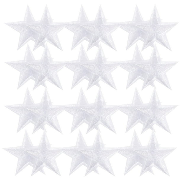 30 parches bordados de estrellas, parches termoadhesivos de estrellas, accesorios de ropa