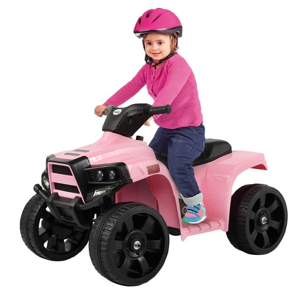 girls atv 4 wheeler kid ride on toy battery powered quad 12 volt electric riding