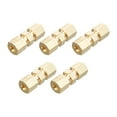 thumbnail image 1 of Fitting 3/16inch Compression Fitting Copper Compression Tube Fitting Brake Line Adapter Fittings for Trucks Trailers 5pack, 1 of 7