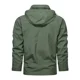 thumbnail image 3 of Chaqueta ligera impermeable para hombre, otoño 2024, nueva chaqueta informal con capucha desmontable, para exteriores, senderismo, acampada, cortavientos suelto para trabajo, 3 of 3