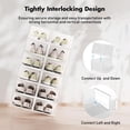 thumbnail image 3 of Caja de almacenamiento de zapatos Fluck, paquete de 15 unidades, transparente, apilable, 3 of 7
