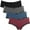 Bla*Gra*Blu*Red, variant on Charmo Women's Cotton Soft Underwear Stretch Hipster Solid Panties 4 Packs