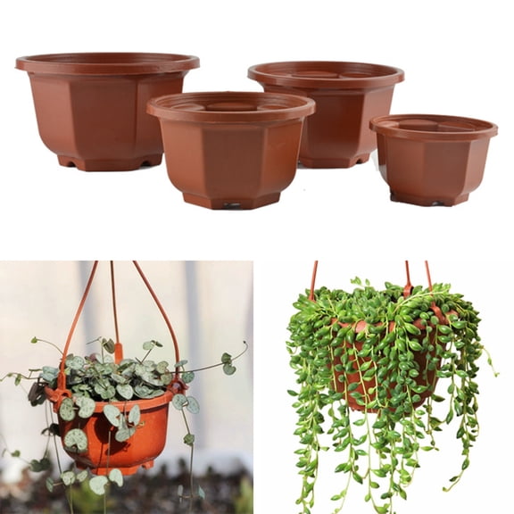 SPRING PARK Modern Plastic Flower Plant Pot Decorative Indoor Planter Livingroom Decor