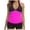 Watermelon Red, variant on BOBOGOJP Women Tankini Swimsuits with Shorts - Two Piece Tummy Control Bathing Suits Top with Two Pockets Bottom Swimwear XXL for Size Hot Pink