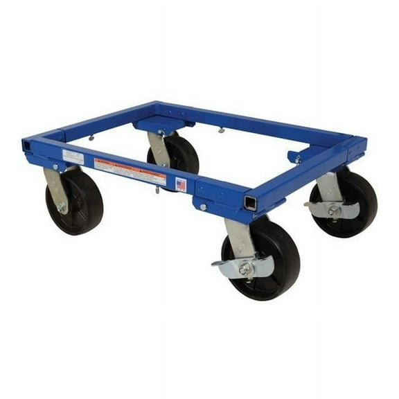Adjust Tote Dolly with 6 in. Casters, 16 x 22 in. - 3000 lbs