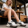 thumbnail image 6 of CHICVOMEY Tennis Shoes for Women Fashion Sneakers Platform Retro Sneakers Memory Foam Casual Sneakers for Walking & Travel, 6 of 9