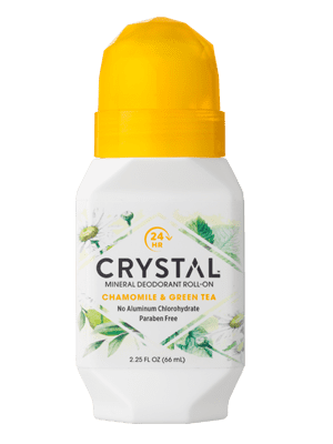 Crystal Body Deodorant Mineral Roll-On, Chamomile & Green Tea, 2.25 fl oz