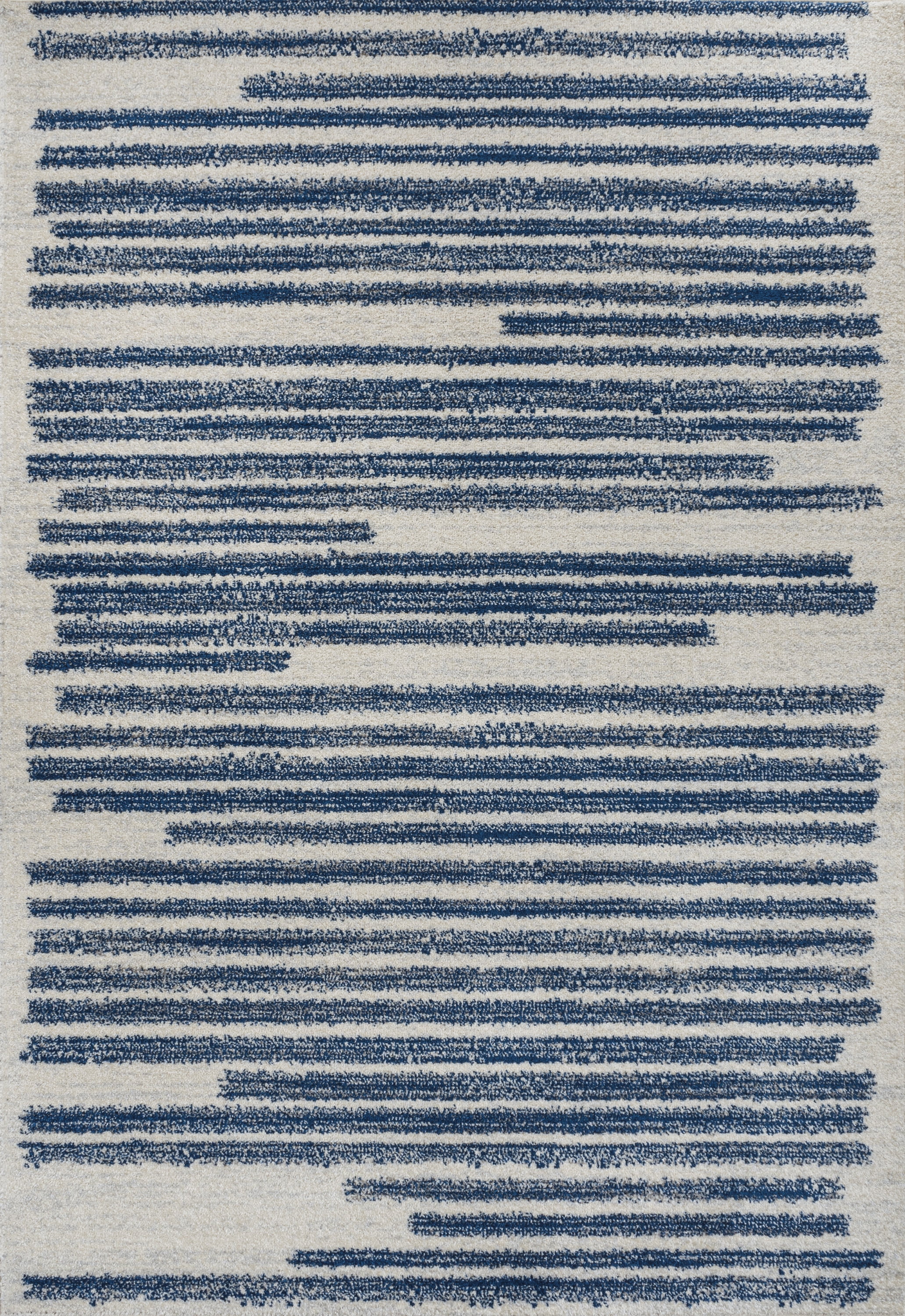 JONATHAN Y MOROCCAN HYPE 8 x 10 Area Rug, Khalil Berber Stripe - Cream/Navy, MOH207E-8