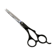 Angle View: Andis Professional Pet Grooming Premium Right Handed Thinning Shears, 6.5 Inches