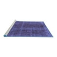 thumbnail image 2 of Ahgly Company Machine Washable Indoor Rectangle Oriental Blue Industrial Area Rugs, 6' x 9', 2 of 4