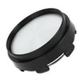 thumbnail image 1 of Tapa central de rueda universal Unique Bargains, duradera, 66 mm, 2.60" de diámetro exterior, plástico negro y tono plateado, 1 of 5