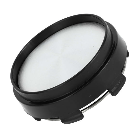 Tapa central de rueda universal Unique Bargains, duradera, 66 mm, 2.60" de diámetro exterior, plástico negro y tono plateado
