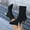 Black, variant on Bnwani Boots Women New Winter Fashion Toe Square High-Heel Thick Chunky High Casual Solid Boot Black Size 5.5