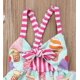 thumbnail image 3 of Toddler Baby Girls Summer Skirt Ice Cream Print Sleeveless Strap Backless Dress, 3 of 4