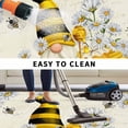 thumbnail image 5 of Daisy Floral Outdoor Rug for Patio/Deck/Porch, Non-Slip Large Area Rug 3 x 5 Ft, Vintage Rustic Bee Gnomes Flowers Indoor Outdoor Rugs Washable Area Rugs, Reversible Camping Rug Carpet Runner, 5 of 8