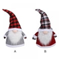 thumbnail image 5 of Christmas Doll Tree Topper,Cute Plaid Hatted Gnomes Doll Tree Topper Hat,Large Santa Gnomes Plush Doll Tree Topper Xmas Ornaments,Christmas Tree Decor Holiday Home Decorations(26in), 5 of 6