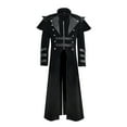 thumbnail image 4 of AOOCHASLIY Clothes Men's Coat Windbreaker Gothic Style Jacket Men's Retro Halloween Coat, 4 of 8